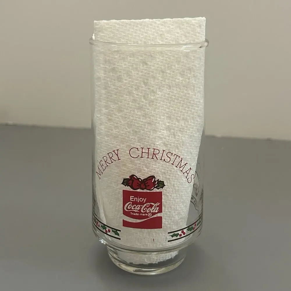 Vintage Holly Hobbie Coca-Cola Glasses Lot of 3 Christmas Tumblers READ
